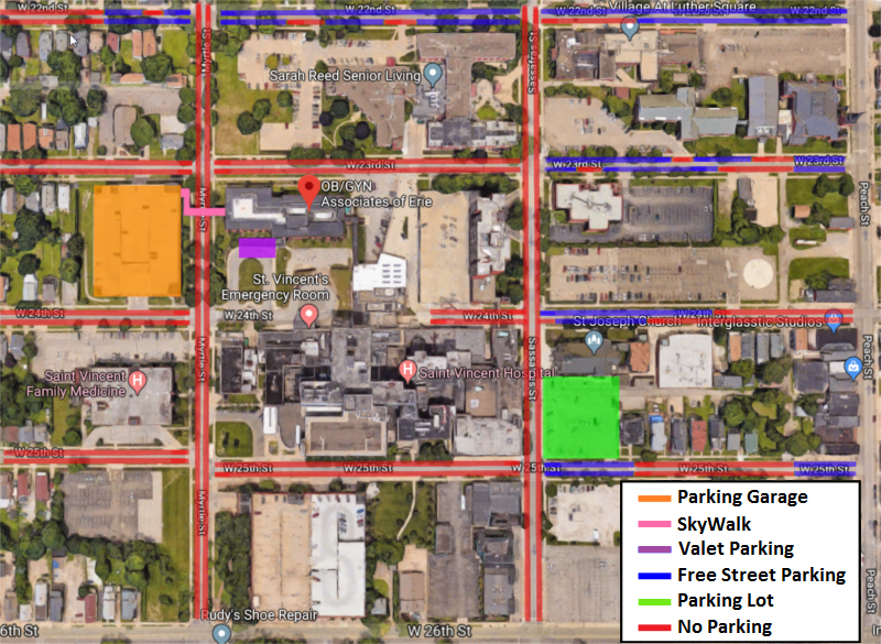 Parking at OB/GYN Associates - OB/GYN Associates of Erie